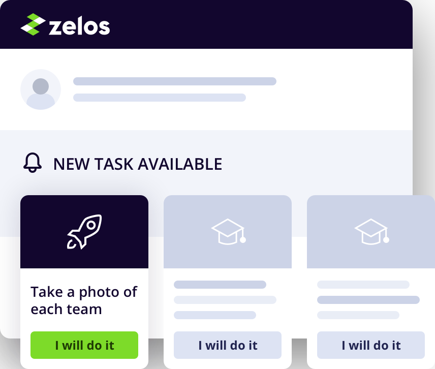 Illustration of a tasklist in team management software