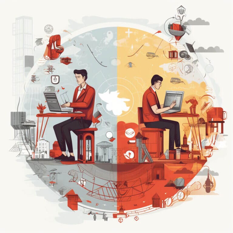 Differences between a day labor agency and a gig work platform