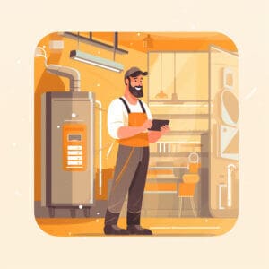 Field service dispatch technician using software